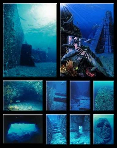 Подводная пирамида в морском бассейне Йонагуни Японии