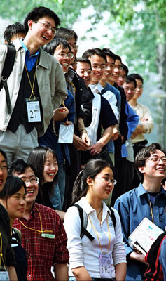 《微笑的观众》 陈海滢（摄于2003年）