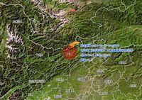 Землетрясение магнитудой 5 произошло на стыке провинций Сычуань и Ганьсу 