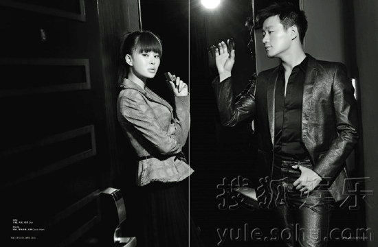 Звезды-супруги Тун Давэй и Гуань Юе в черно-белых снимках