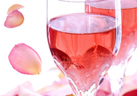 Мягкая красота розового виноградного вина 2