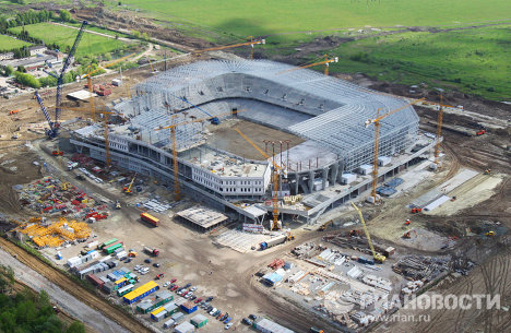 Во Львове идет строительство нового стадиона. 