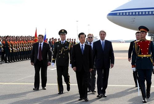 Ху Цзиньтао прибыл в Москву с государственным визитом в Россию 2