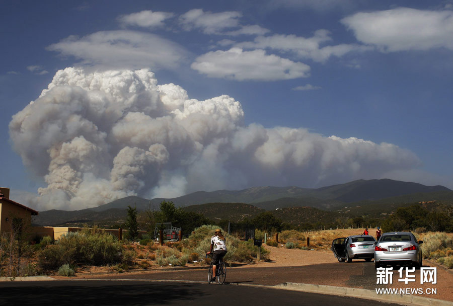 Лесные пожары в штате Нью-Мексико США