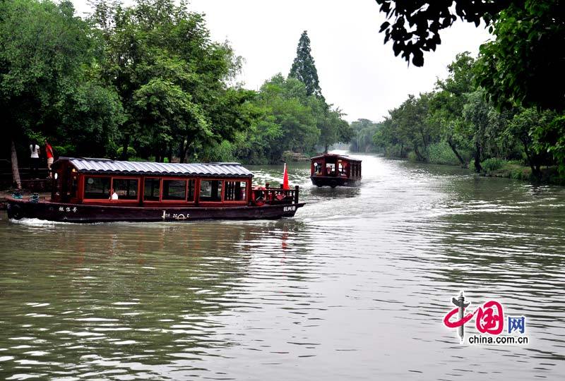Красивые заболоченные местности Сиси в городе Ханчжоу
