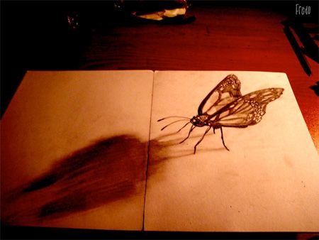 Карандашные рисунки «3D»