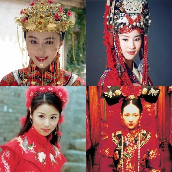 Великолепные наряды невест в китайских фильмах 1