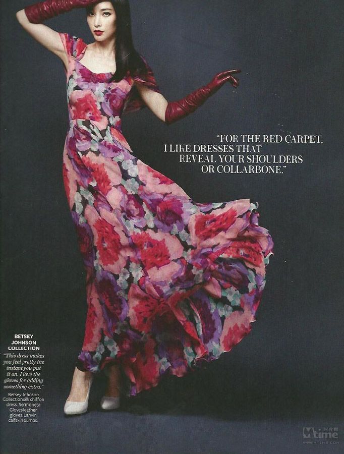 Кинозвезда Ли Бинбин в американском модном журнале «Instyle»