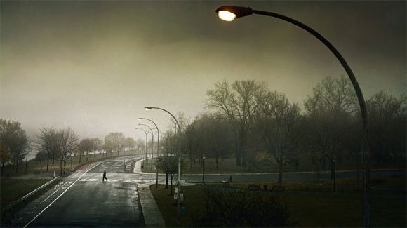 Прекрасные пейзажи в тумане 