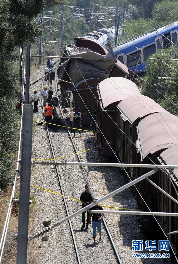 Согласно предварительному расследованию, пассажирский поезд, следовавший из Алжира в город Тения данной провинции, наехал на грузовой поезд, который шел в том же направлении с 'относительно медленной скоростью'.