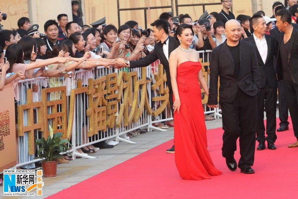 Чжан Юйци и муж Ван Цюаньань на церемонии обнародования кинопремии «Хуабяо»1