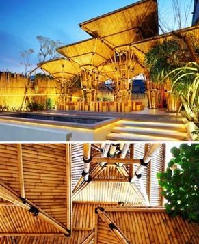 Оригинальные бамбуковые сооружения в мире