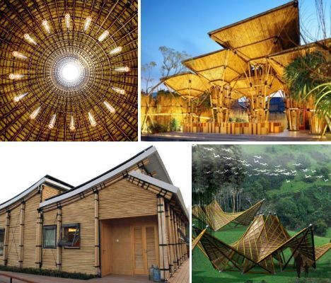 Оригинальные бамбуковые сооружения в мире