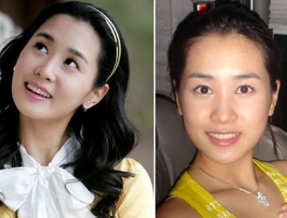 Корейские звезды до и после макияжа