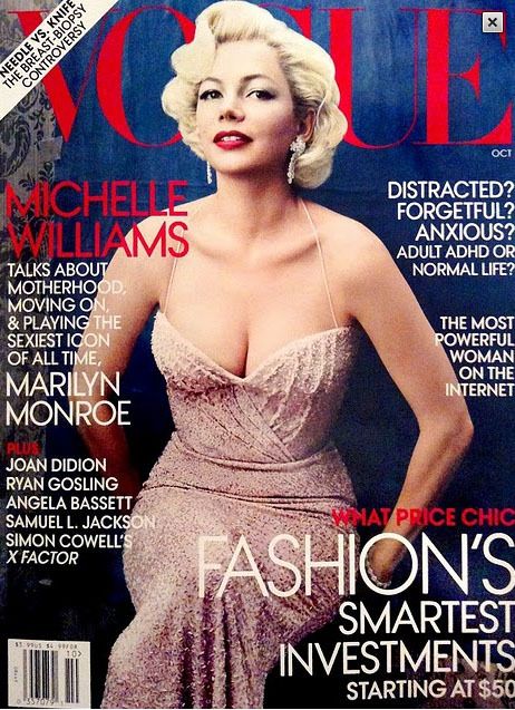 Мишель Уильямс попала на «Vogue» в виде Мэрилин Монро