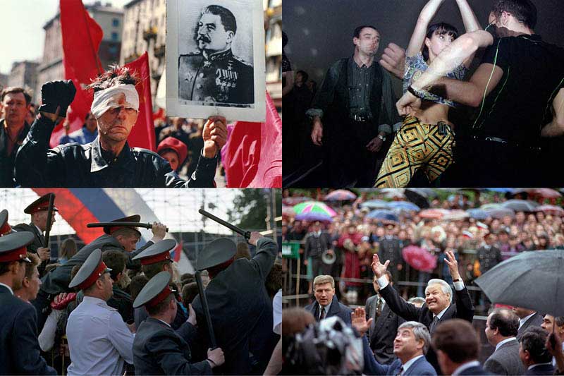 Известный американский фотограф Лукиан Перкинс первый раз посетил Москву в 1988 году для фотографирования исторической встречи Рональда Рейгана и Михаила Горбачева.