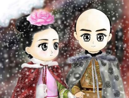 Рисунки фанатов сериала «История современной девушки с сыновьями императора»