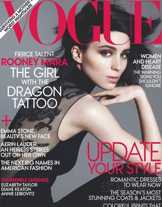 Руни Мара попала на обложку «Vogue» последнего номера