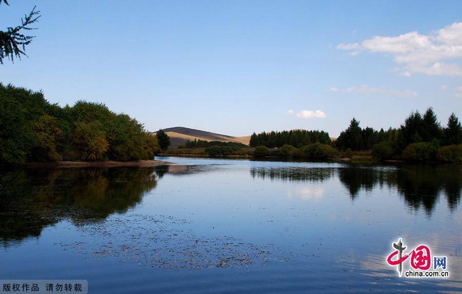 Водная красота в степи Сайханьба