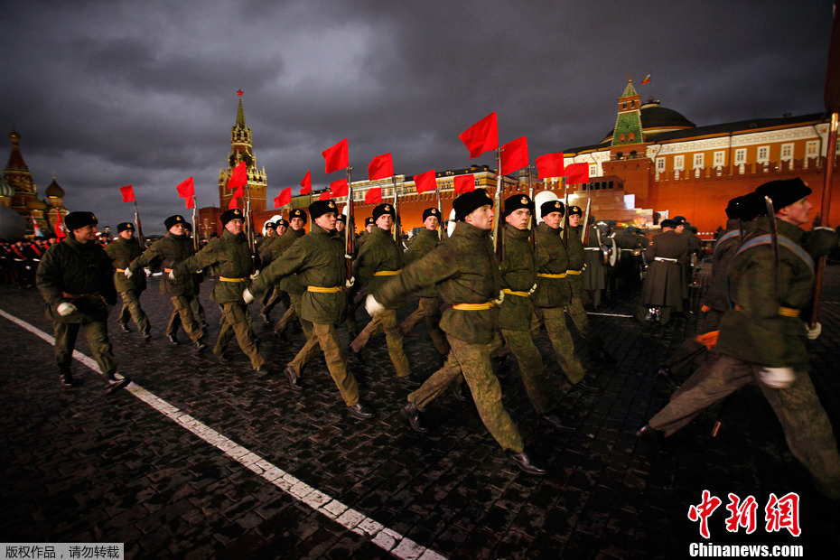 Генеральная репетиция парада на Красной площади в Москве