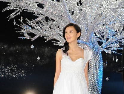 Линь Силэй в съемке рекламы
