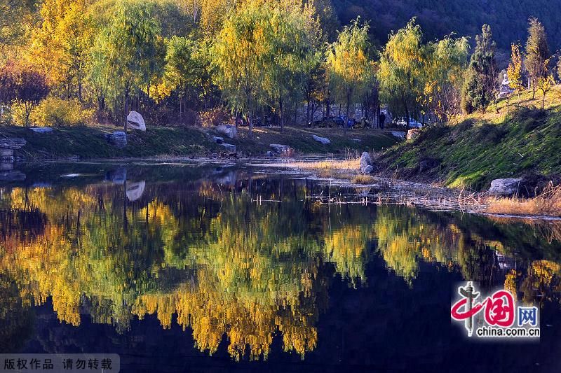 Осенние пейзажи горы Юйцюаньшань в Пекине