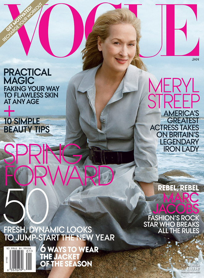 Мерил Стрип на обложке «Vogue» - первого в 2012-м 
