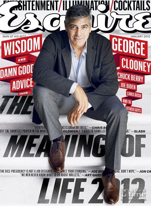 Джордж Клуни на обложке «Esquire» - первого в 2012-м