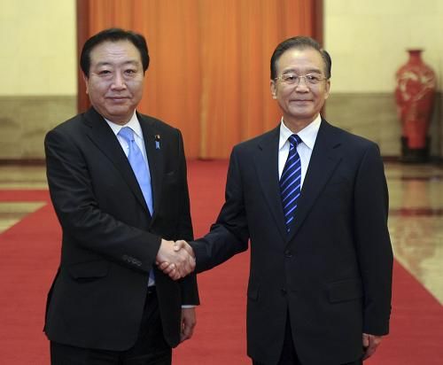 Переговоры премьера Госсовета КНР Вэнь Цзябао и премьер-министра Японии Есихико Ноды