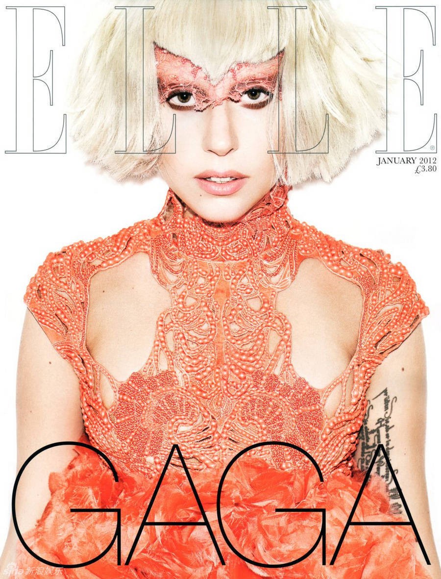 Lady Gaga в журнале《ELLE》1