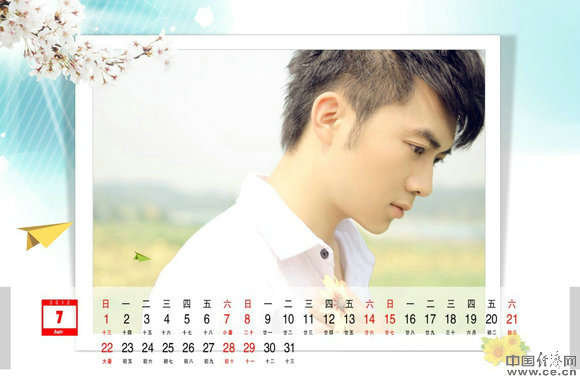 Календарь на 2012 год с фотографиями китайского певца Лю Мэнчжэ 9