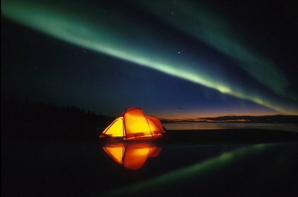 Красивое полярное сияние в объективе японского фотографа 