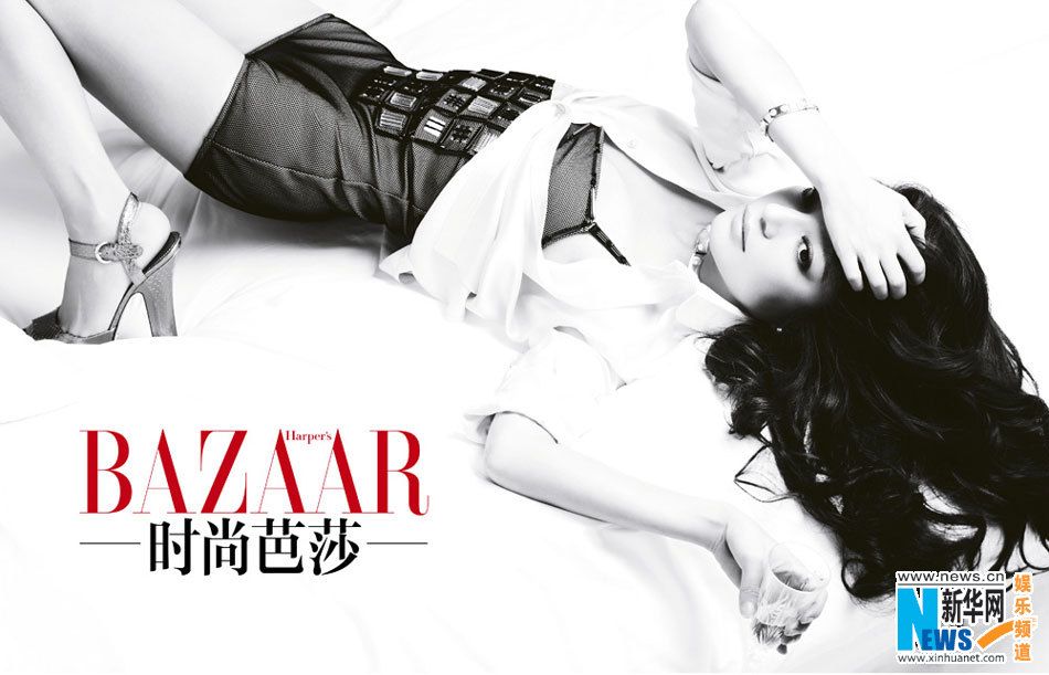 Чжао Вэй и Хуан Сяомин в модном журнале «BAZAAR»