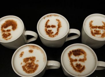 В России продается кофе с изображениями кандидатов в президенты России