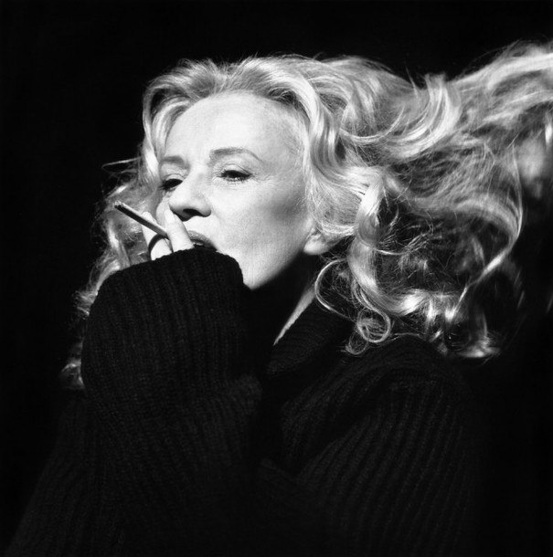 Французская кинозвезда Жанна Моро в черно-белых снимках 