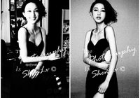 Красотка Чжан Ли в черно-белых снимках