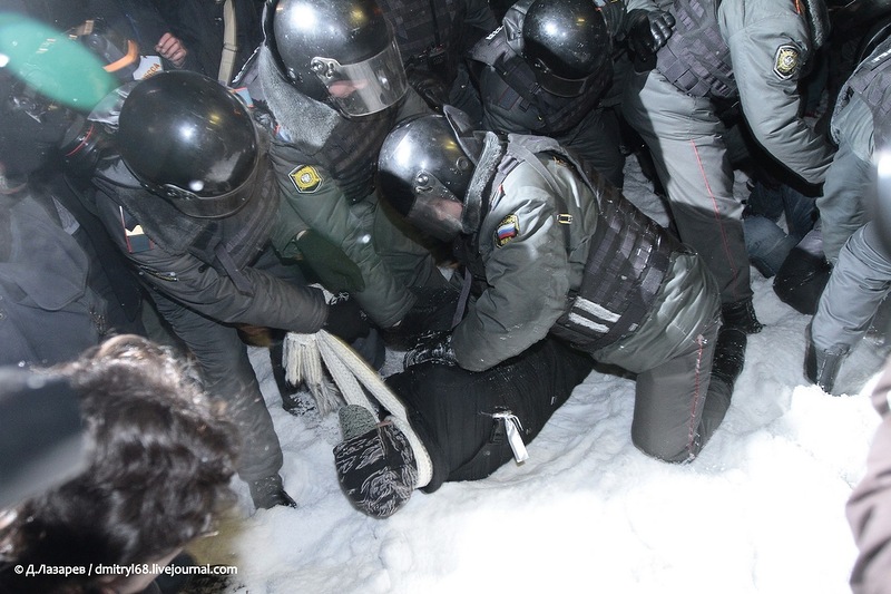 Фото: митинг против Путина на Пушкинской площади