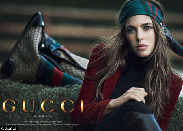  Шарлотта Казираги в рекламе для «Gucci» 