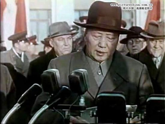 Фотографии Мао Цзэдуна во время визита в СССР в 1957 г. 