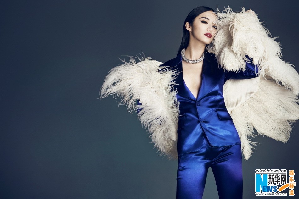 Изящная красавица Яо Чэнь на обложке журнала «Bazaar»3