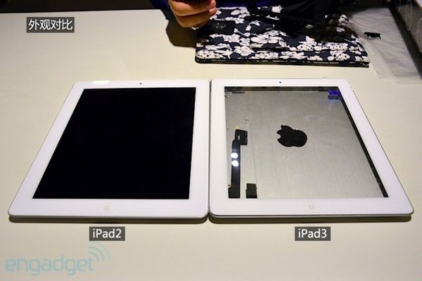 Контрастности в снимках iPad3 и iPad2