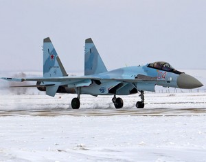 Четвертый истребитель «Су-35S» России прибыл в ГЛИЦ в Ахтубинске