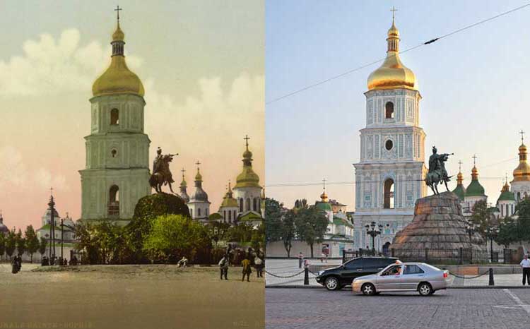 Старые фото: Киев сто лет назад и сейчас
