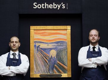 Картина «Крик» будет продана с молотка на аукционе «Sotheby's»