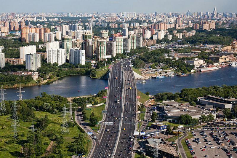 Москва с высоты птичьего полета