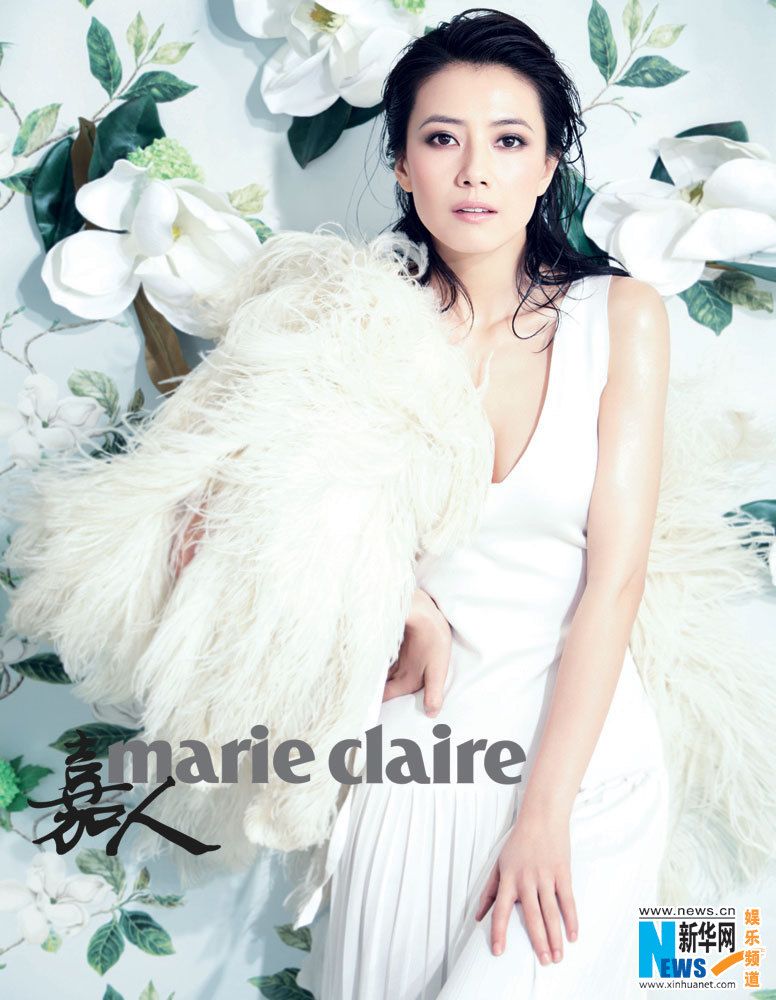 Яркая Гао Юаньюань на обложке модного журнала «marieclaire»