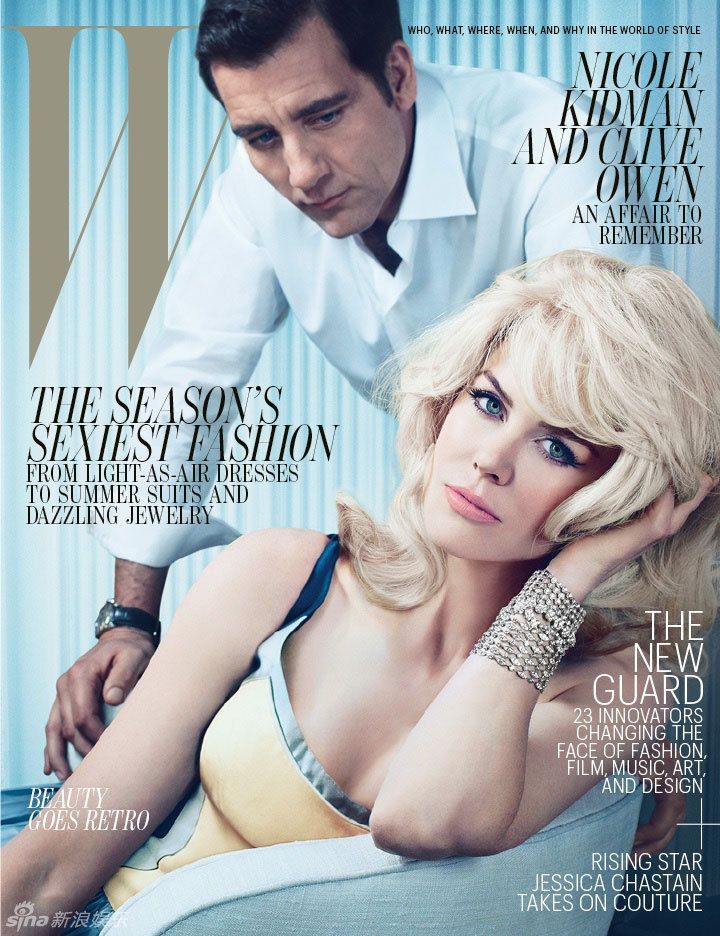 Николь Кидман и Клифф Оуэн на обложке журнала «W» №5 2012 года