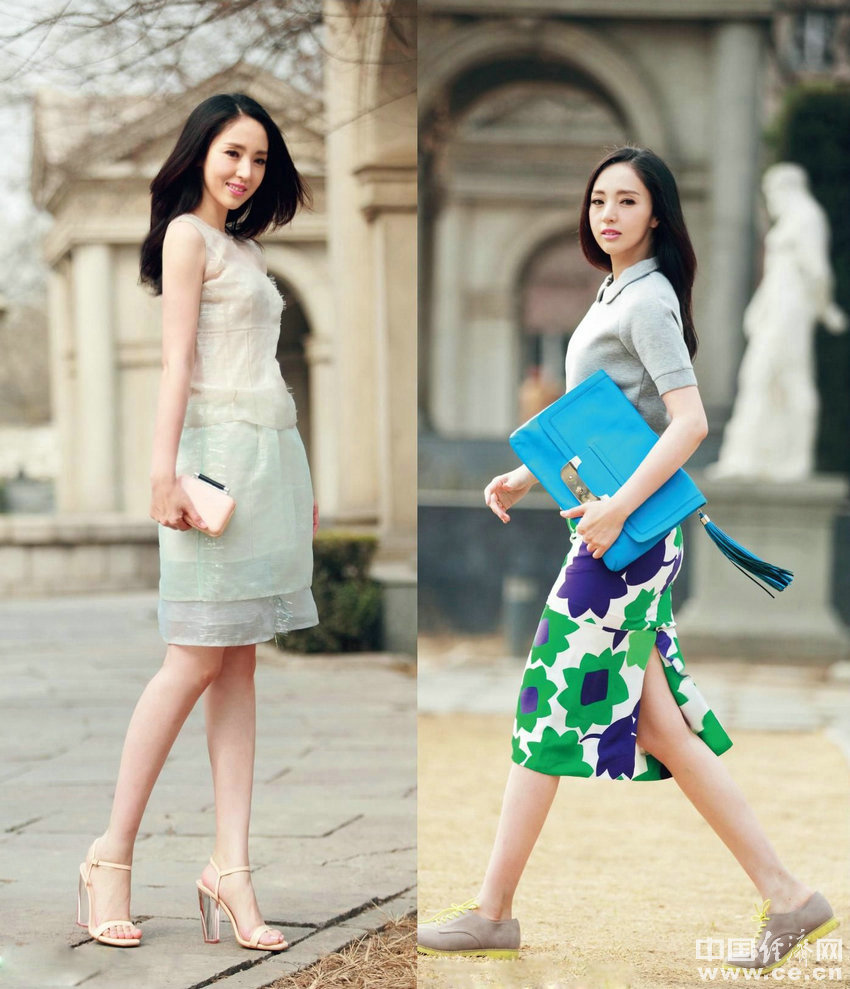 Модные наряды китайской актрисы Дун Сюань 2