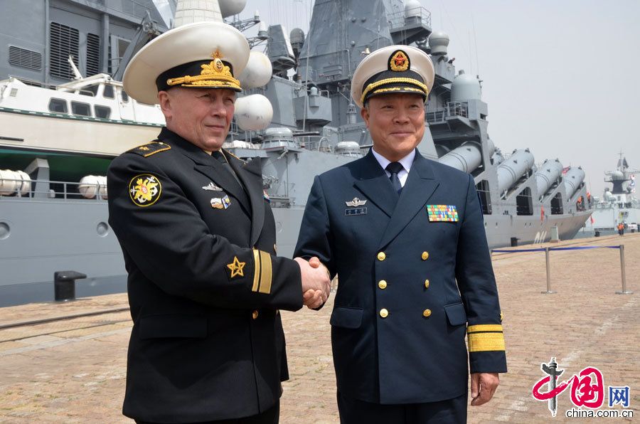 Отряд боевых кораблей ВМС России, принявший участие в учениях 'Морское взаимодействие-2012', покинул порт Циндао