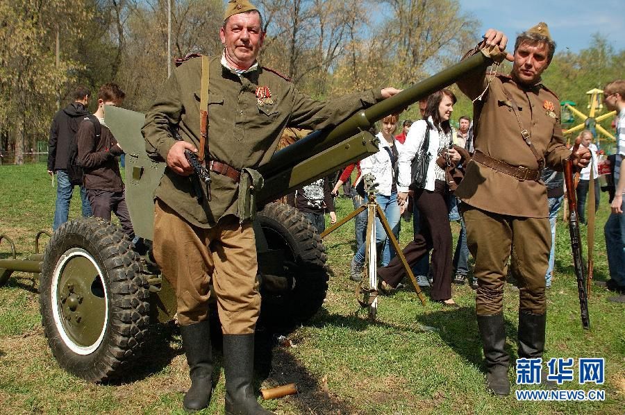 Восстановление сцен Второй мировой войны в Нижем Новгороде